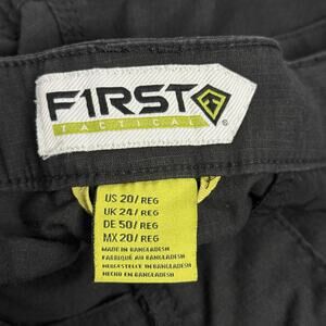 First Tactical Pants Womens 20 Black Cargo Ripstop Utility Pockets Drawcord